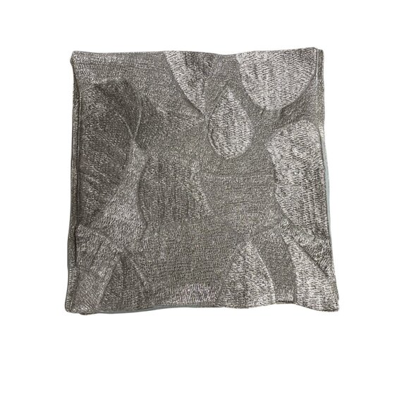 Set Of 12 Crate & Barrel Metallic Gold Textured Placemats 14" X 14" Polyester - Picture 8 of 12